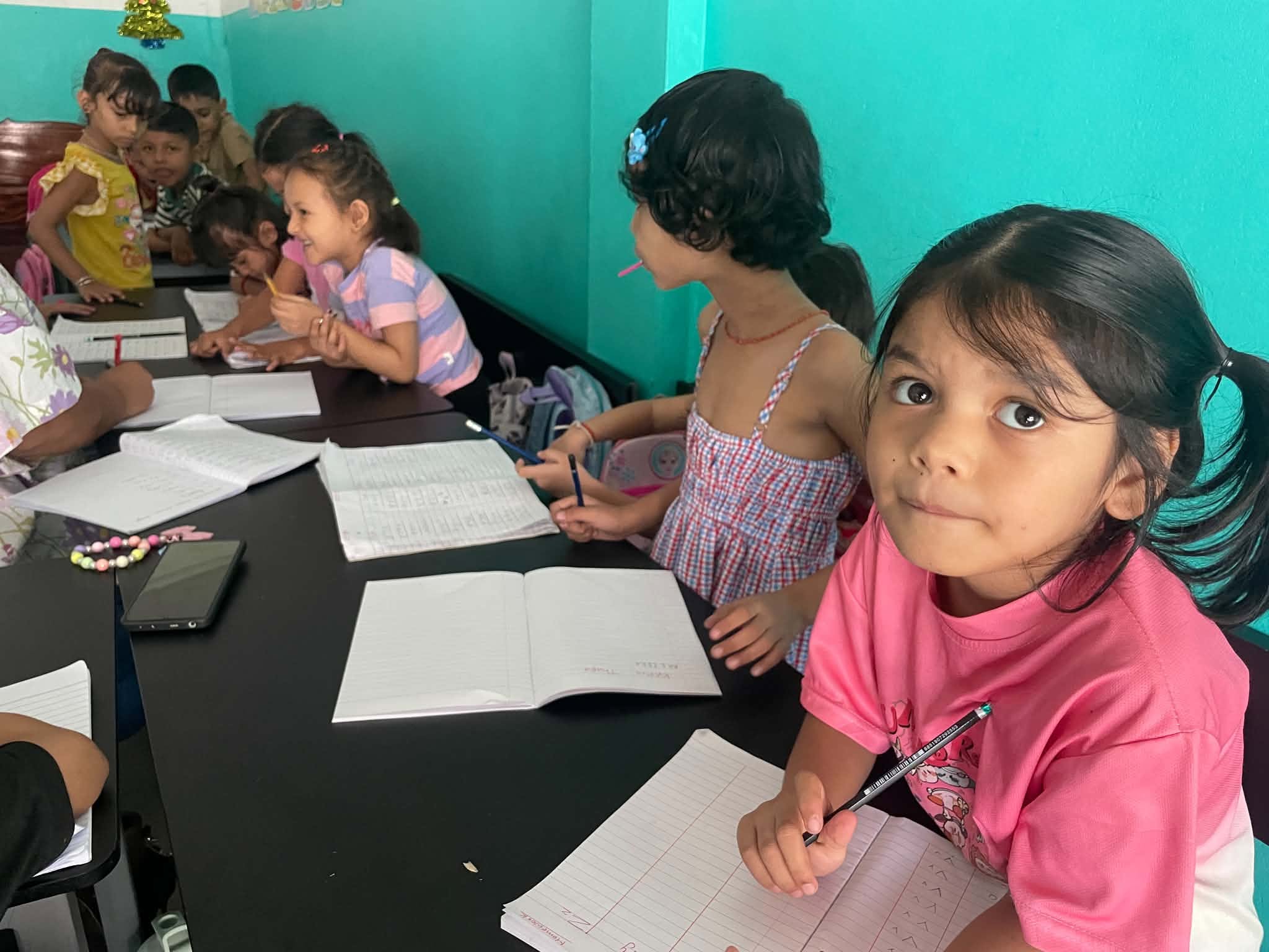 Children learning at Arise and Shine